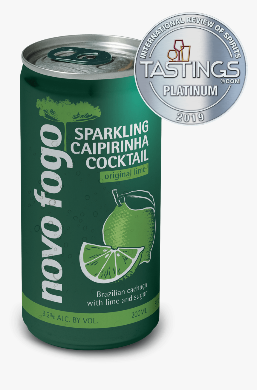 Novo Fogo Sparkling Caipirinha Lime 4 Pack - Lemon-lime, HD Png Download