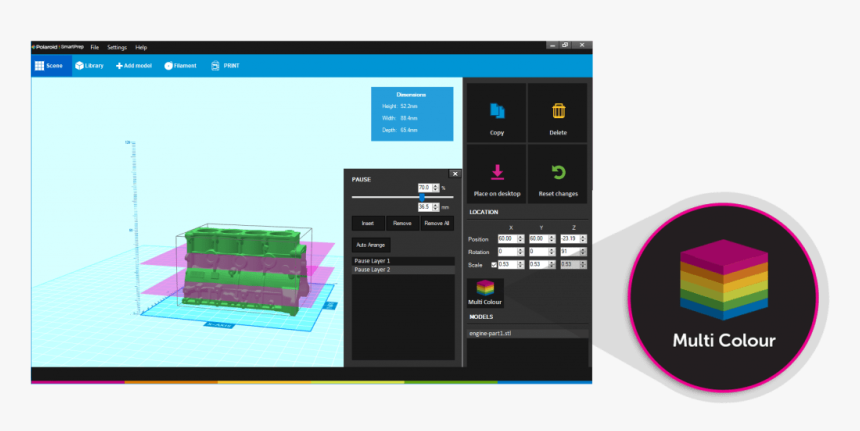Polaroid Playsmart 3d Printer - 3d Printer Models Stl Files, HD Png Download