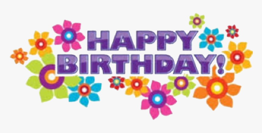 Happy Birthday Banner Floral, HD Png Download