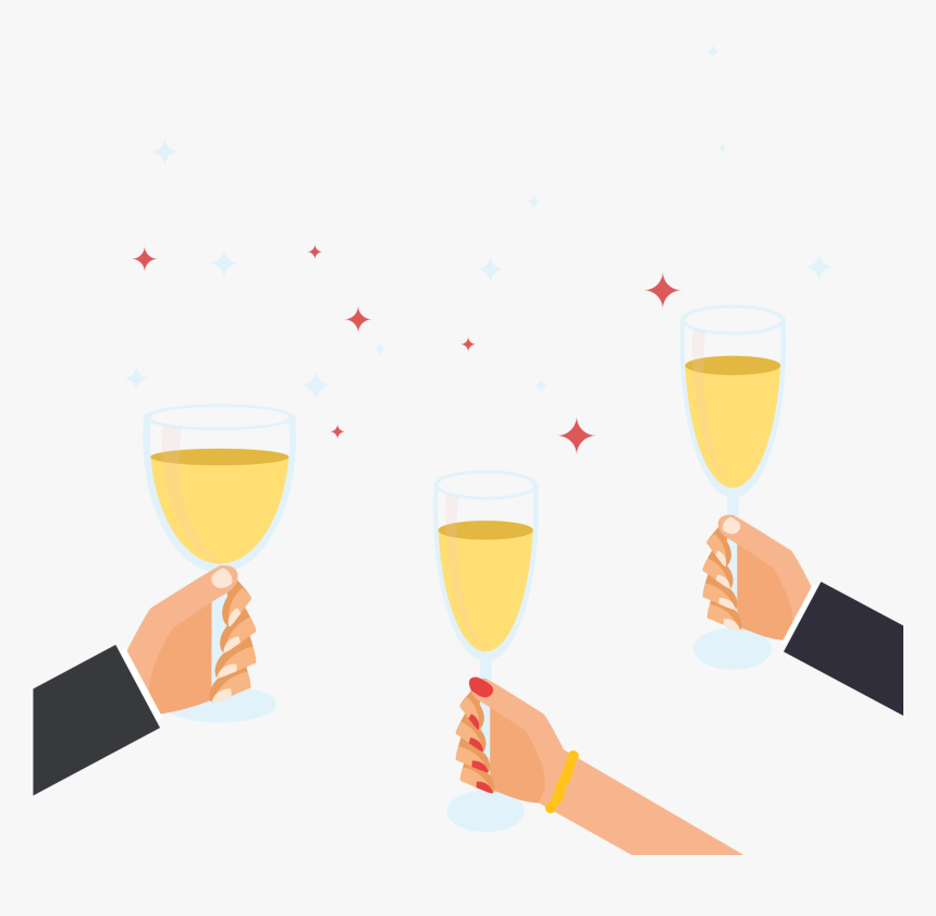 Png Royalty Free Stock Toast Chocolate At The - 卡通 祝酒, Transparent Png