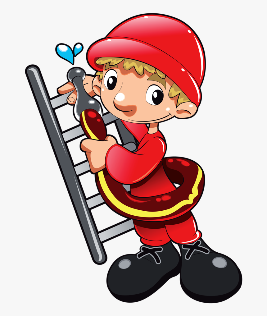 Fireman Clipart Boot - Different Kind Of Workers, HD Png Download