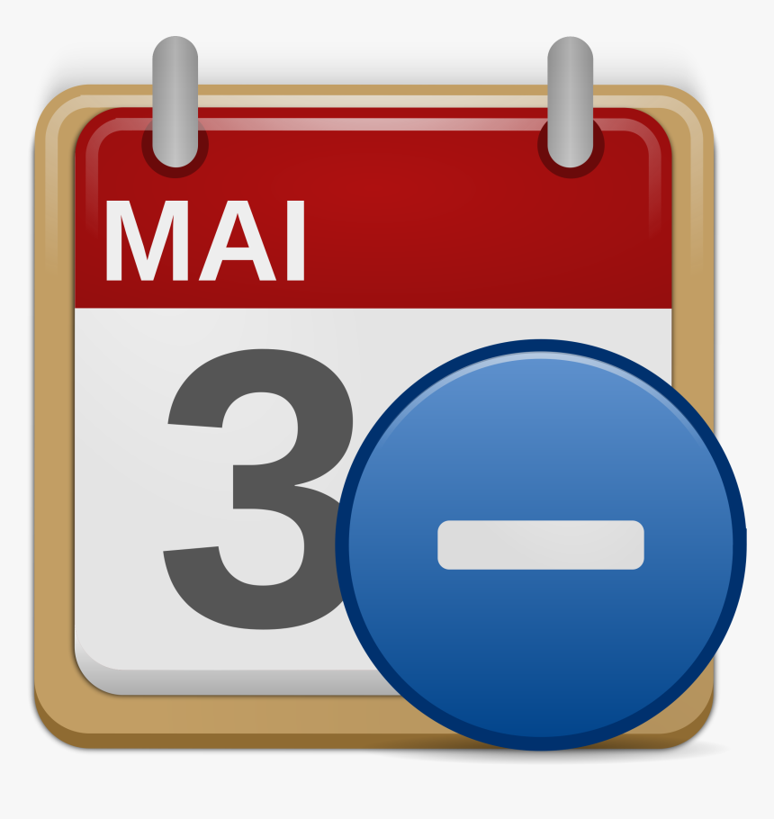 Matt Icons Appointment Minus Clip Arts - Clip Art, HD Png Download