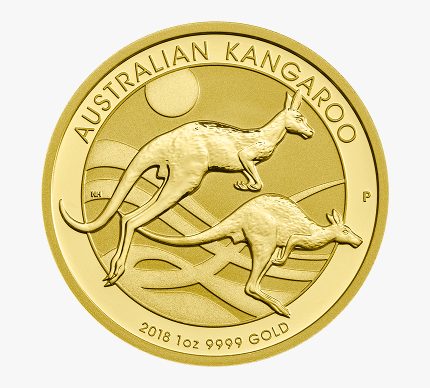 Australian Nugget 2018 1 Oz Gold Coin 
 Src Https - 2017 Australia 1 2 Oz Gold Kangaroo, HD Png Download