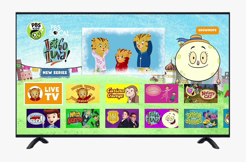 Ipad With Pbs Socal On Screen - Pbs Kids, HD Png Download