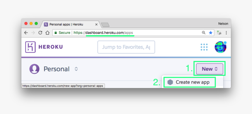 Heroku Create App - Heroku, HD Png Download