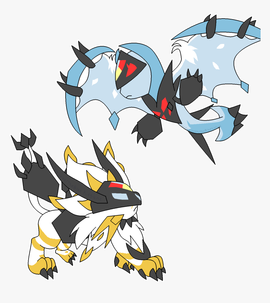 Solgaleo And Lunala - Baby Dawn Wings Necrozma, HD Png Download