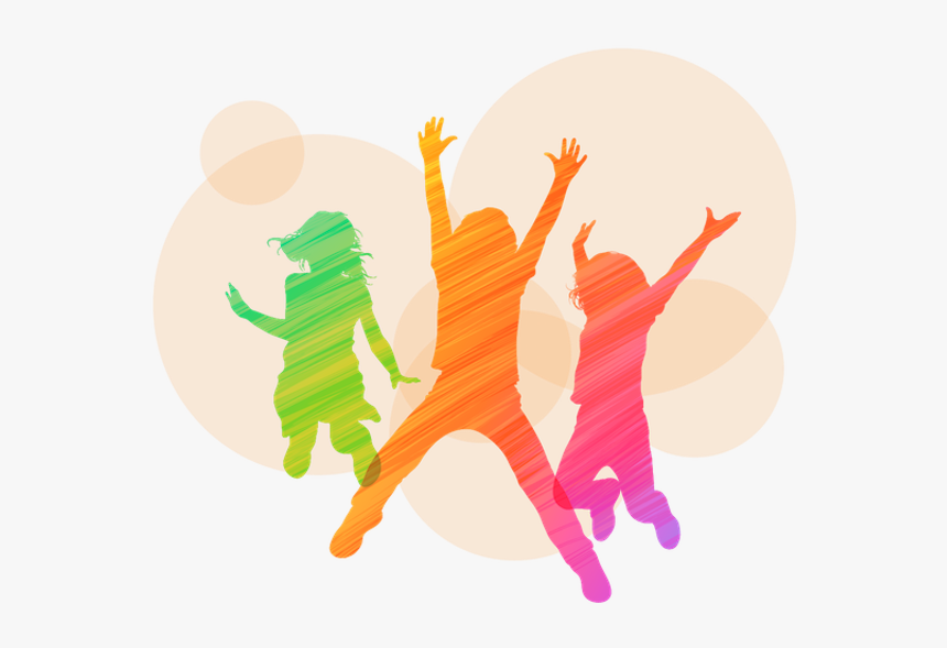 Graphic Of Kids Jumping In Celebration - Young Child In Context, HD Png Download