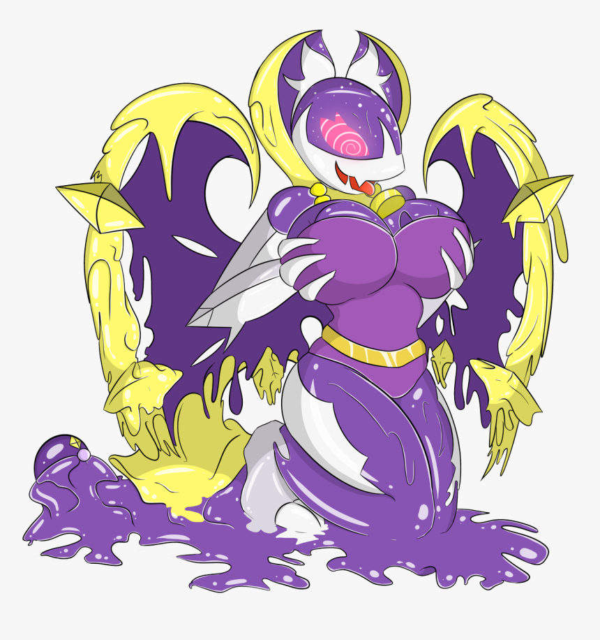 Into A Lunala Anthro Slime - Anthro Pokemon Lunala, HD Png Download