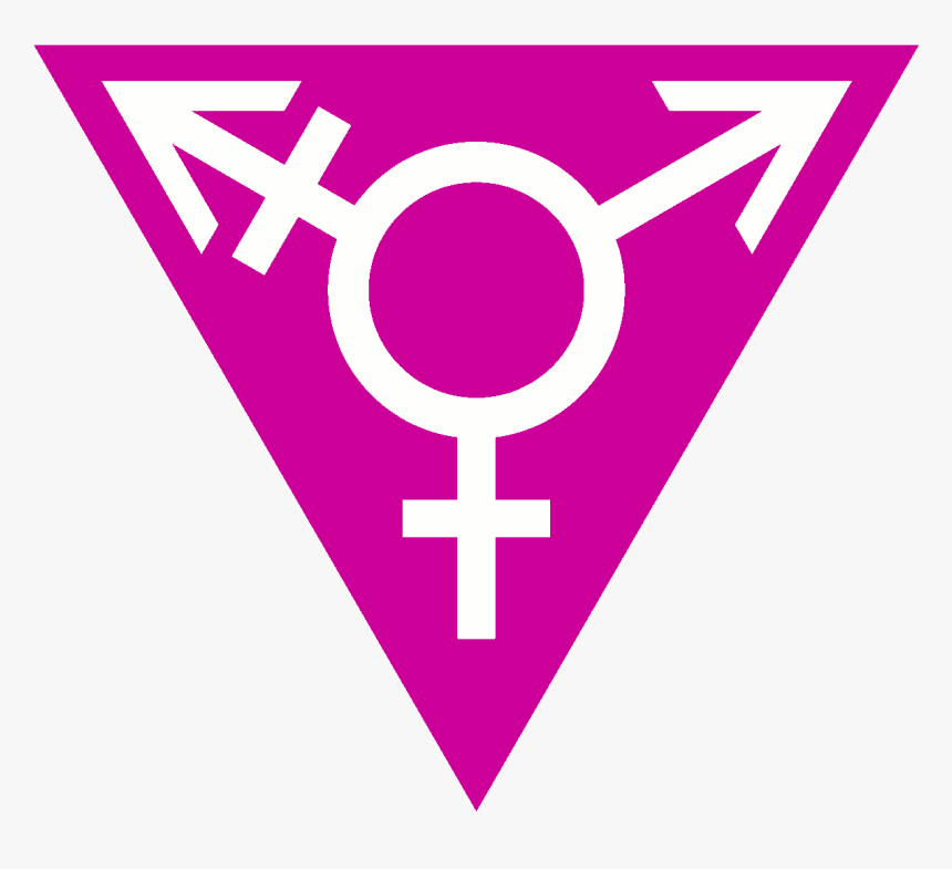 Magenta Transgender Triangle-wide - Transgender Feminism, HD Png Download
