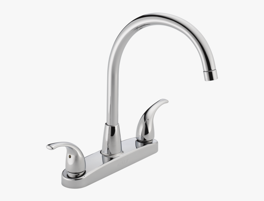 P299568lf B1 Delta Kitchen Faucet High Arc Two Handle Hd Png