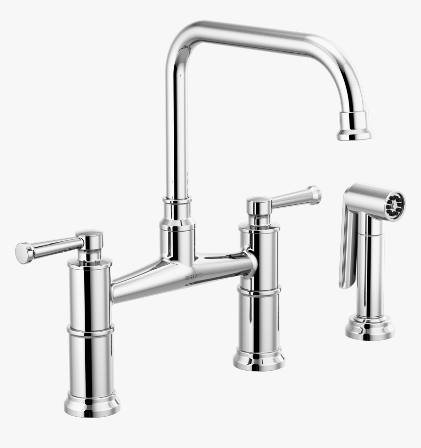 Gold Bridge Kitchen Faucet, HD Png Download
