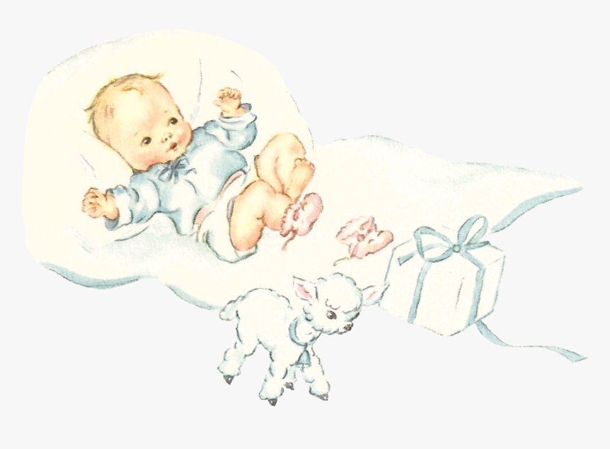 Baby Boy Lamb Image Digital - Illustration, HD Png Download