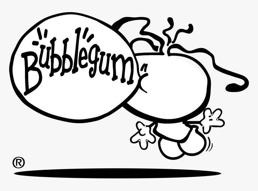 Bubblegum Logo Black And White - Bubblegum Logo, HD Png Download