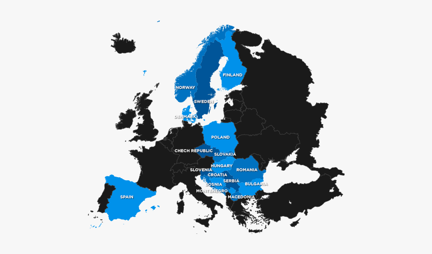 Mapa Religioso Da Europa, HD Png Download