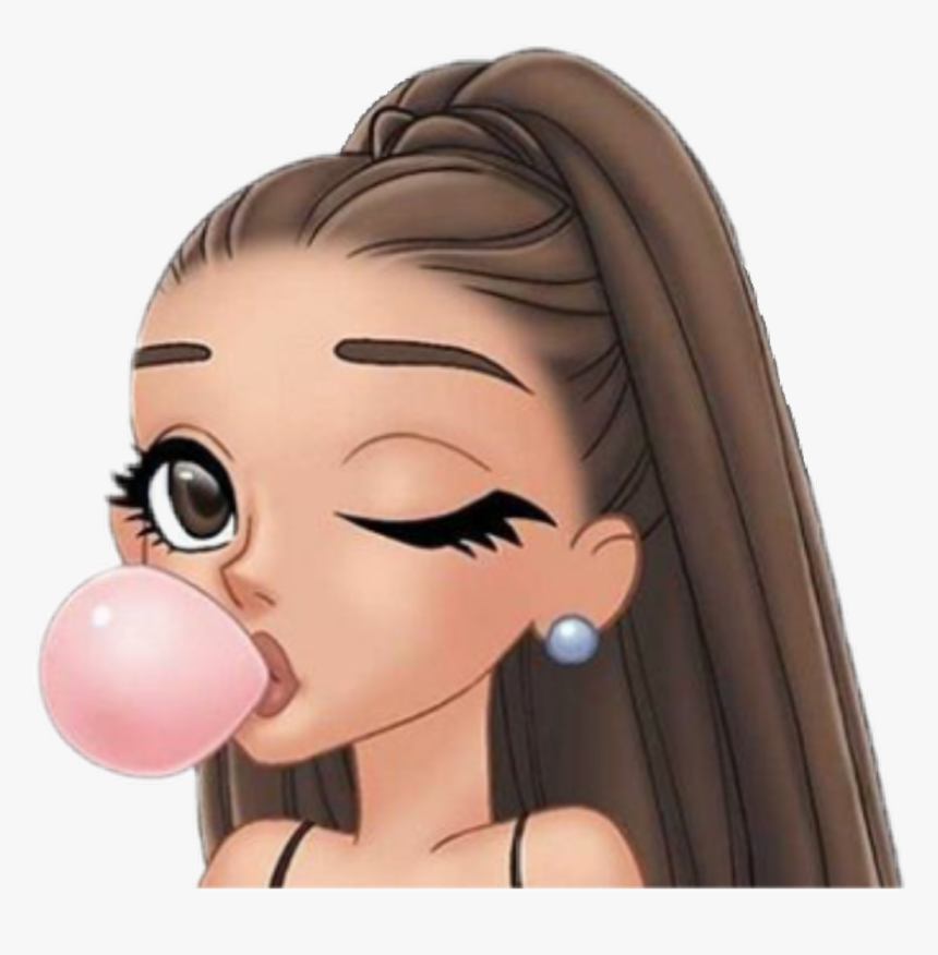 Transparent Bubblegum Clipart - Cute Ariana Grande Cartoon, HD Png Download