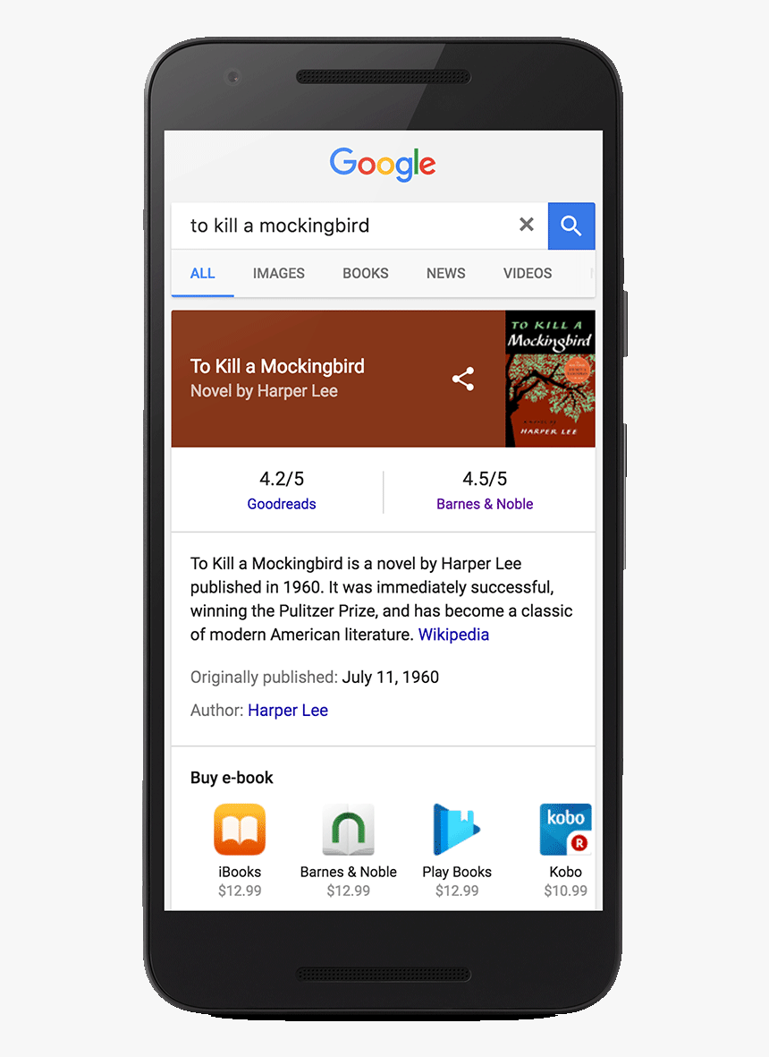 Kill A Mockingbird Book Cover, HD Png Download