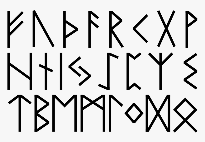 Runic Letters Elder Futhark - Futhark Antiguo, HD Png Download