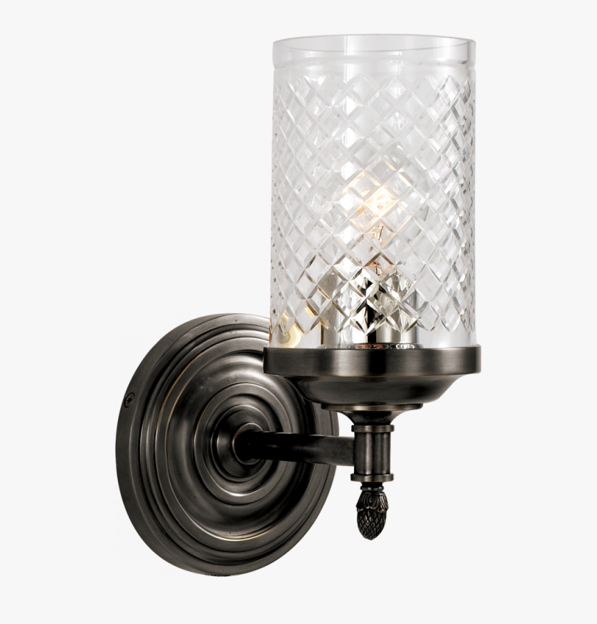 Lita Single Sconce In Bronze With Crystal - Ceiling Fixture, HD Png Download