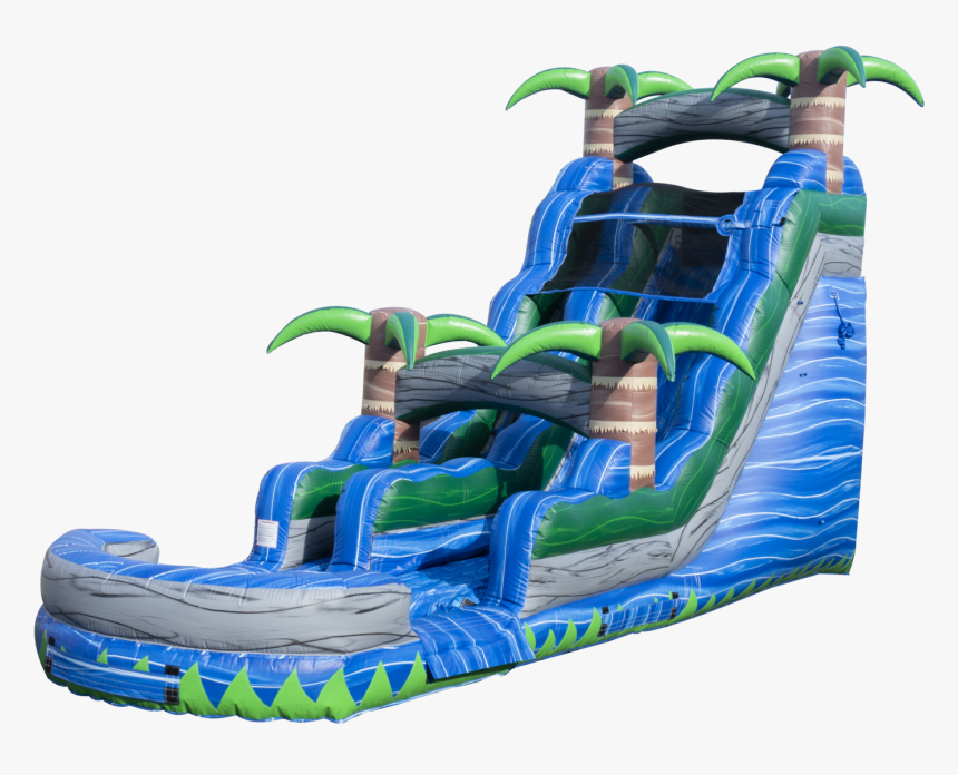 18 Ft Blue Crush Water Slide-ws358, HD Png Download