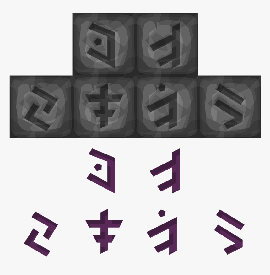 New, Glowy, More Hand Made Looking Rune I Promise Its - Minecraft Runes, HD Png Download