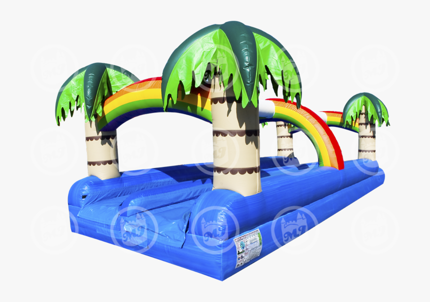 Tropical Dual Slip And Slide - Inflatable, HD Png Download