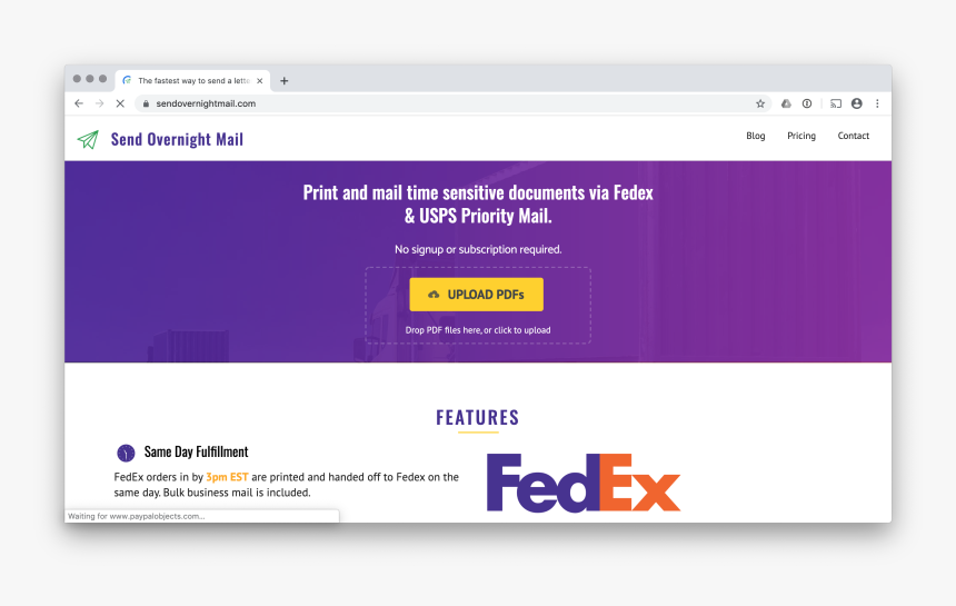 Upload The Mail You Want To Expedite - Fedex, HD Png Download