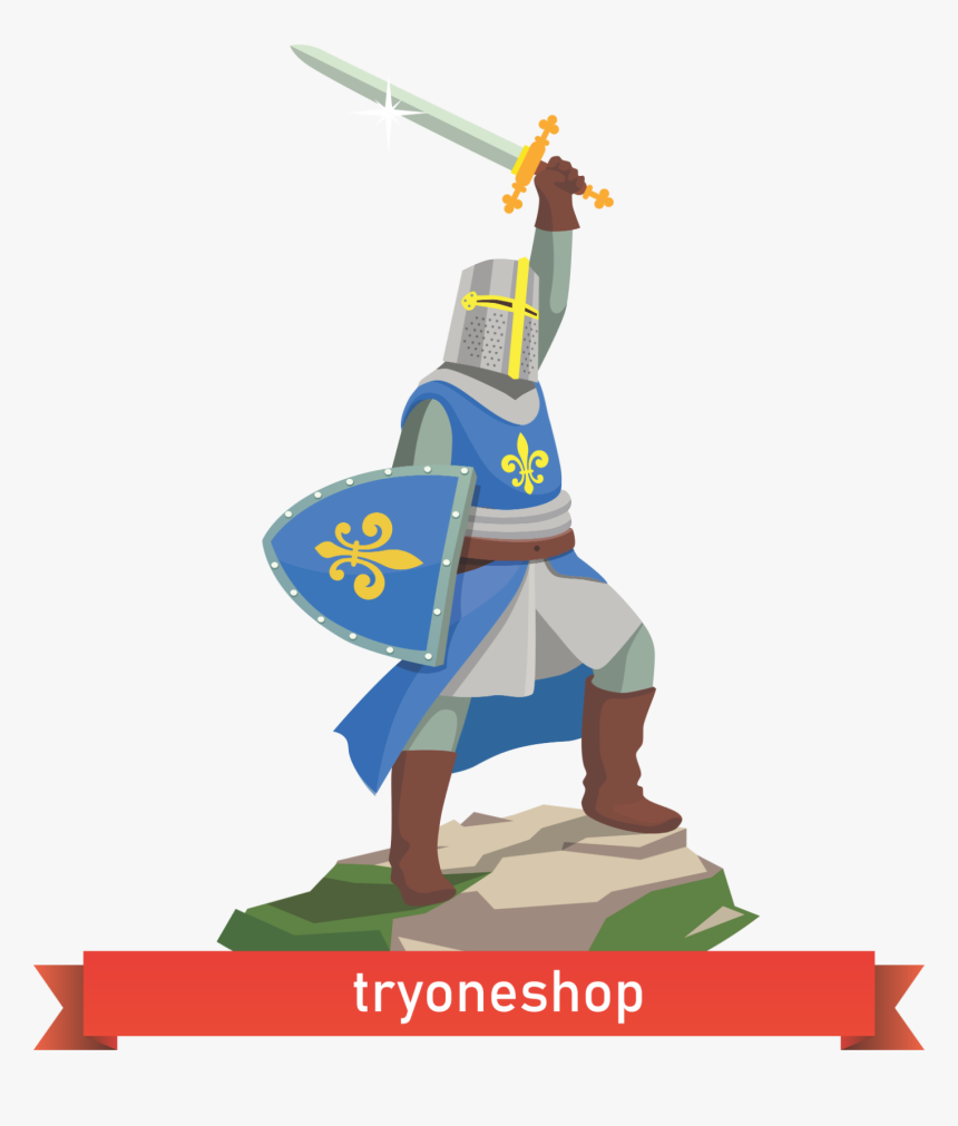 French Knight Cartoon, HD Png Download