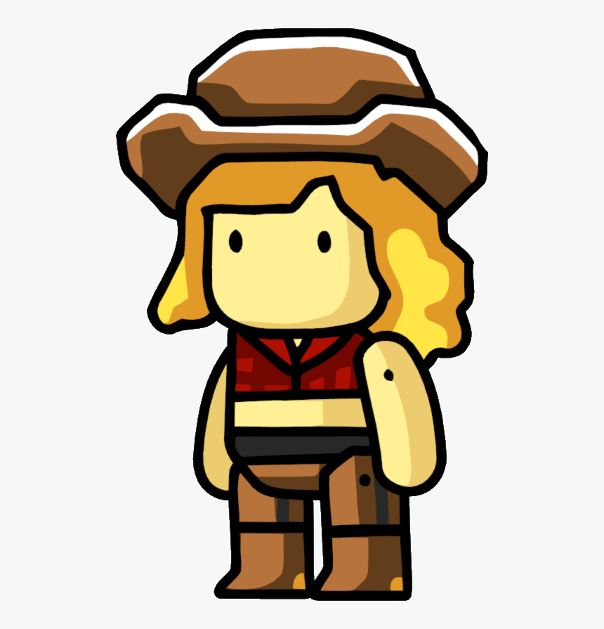 Scribblenauts Cowgirl - Scribblenauts Cowboy, HD Png Download