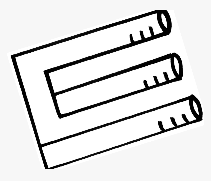 Optical Illusions “devil S Fork” In 6 Easy Steps - Devils Fork Illusion, HD Png Download