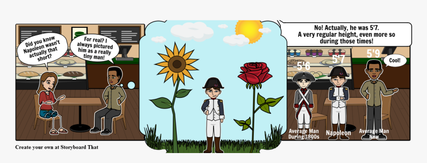 Napoleon S Height - Cartoon, HD Png Download