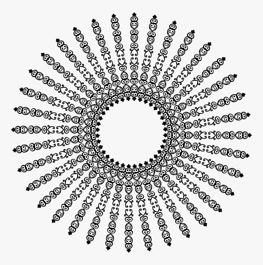 Transparent Vintage Png Frame - Hypnosis Pattern, Png Download