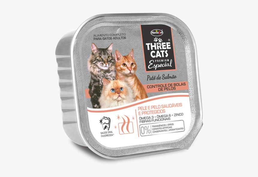 Paté Control De Bolas De Piel - Three Cats Gatos Castrados, HD Png Download
