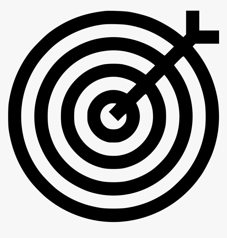 Dart Target Focus Marketing Illusion Aim - Learning Goal Icon, HD Png Download