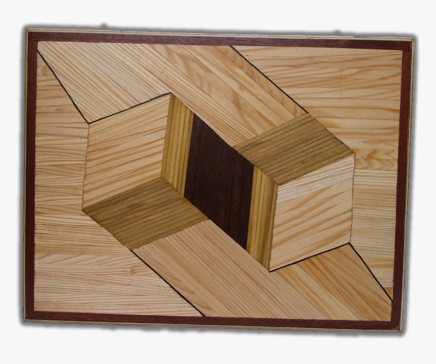 Quadrangular-illusion - Plywood, HD Png Download