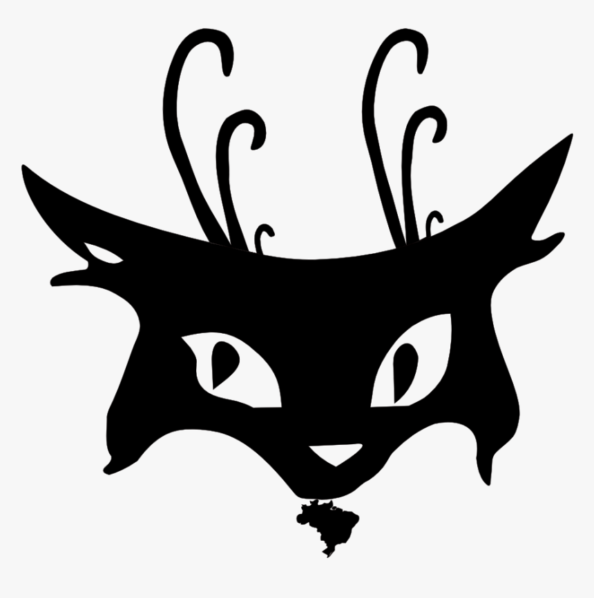 Cabeca Do Gato - Black Cat Tattoo, HD Png Download