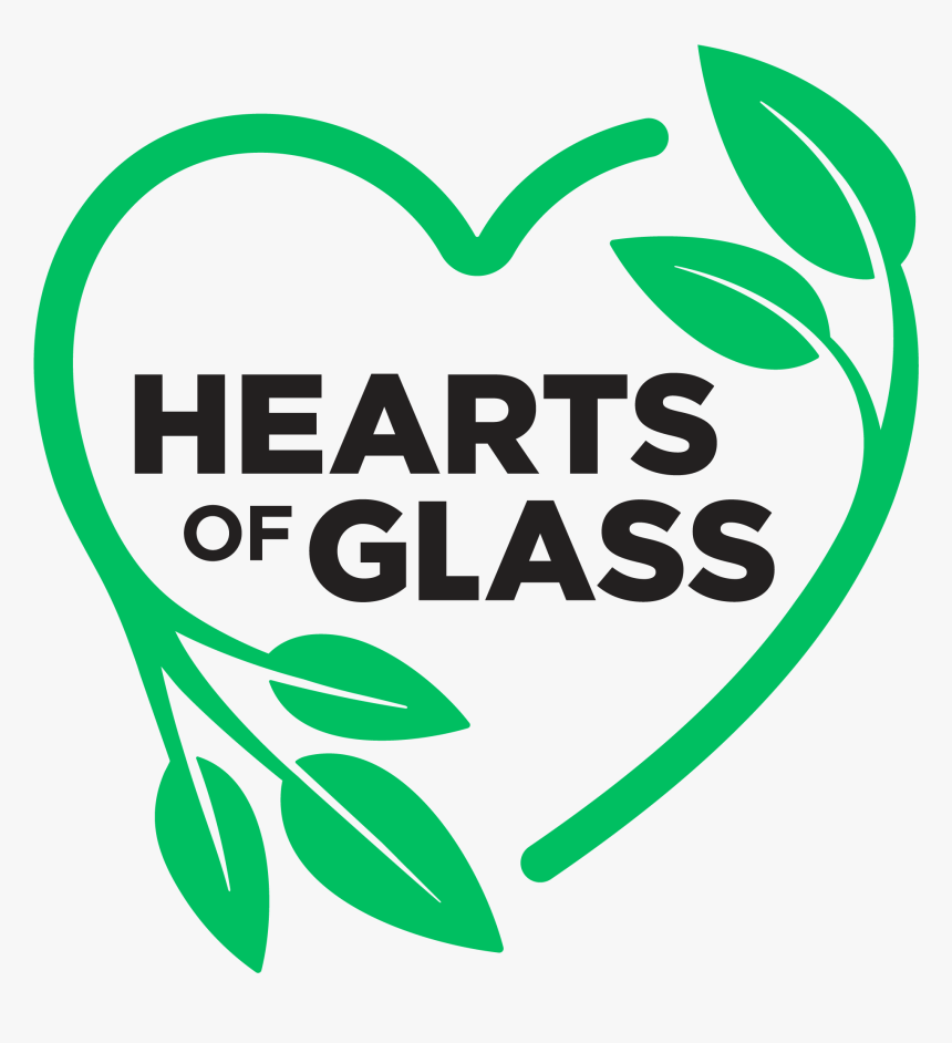 Hearts Of Glass Logo, With Green Plants Shaped Like - Human Healthy Vending, HD Png Download