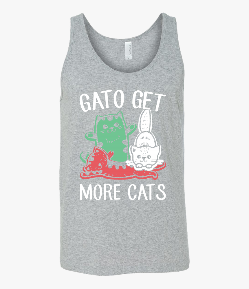 Gato Get More Cats Unisex Tank Top T Shirt - Active Tank, HD Png Download