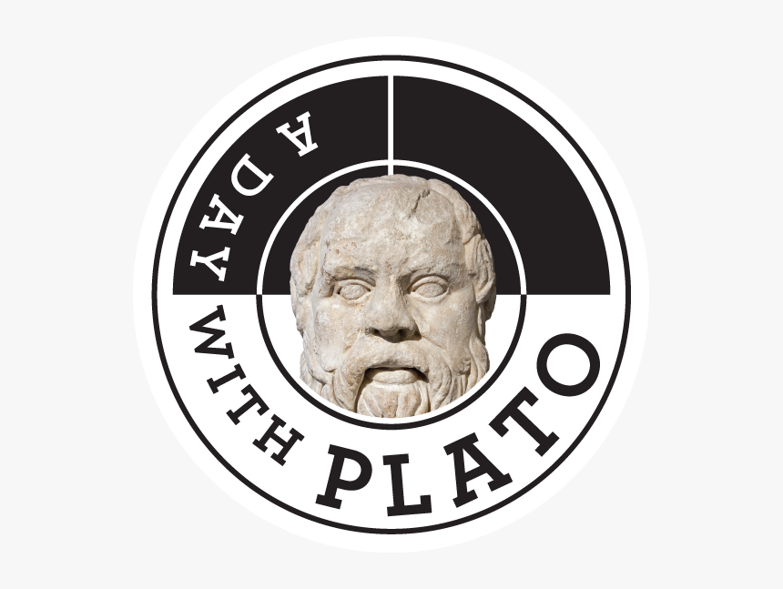 Adaywithplato Icon1onwhite - Circle, HD Png Download