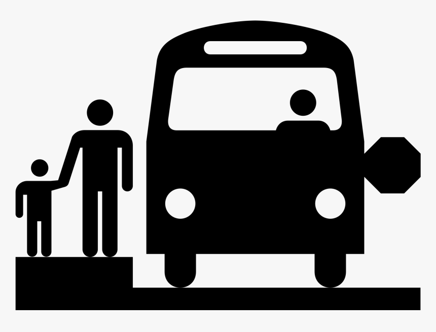 School Bus Stop - School Bus Stop Icon, HD Png Download