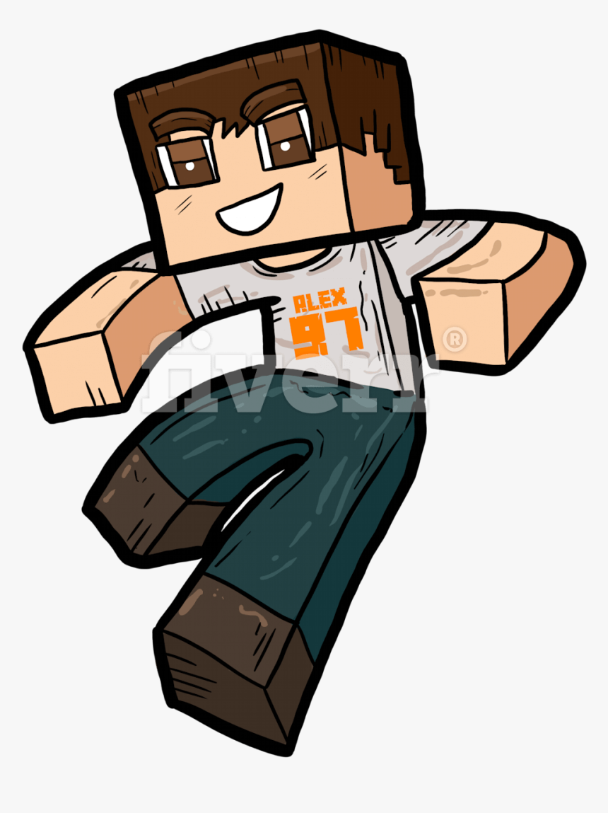 Transparent Minecraft Png Images - Cartoon, Png Download