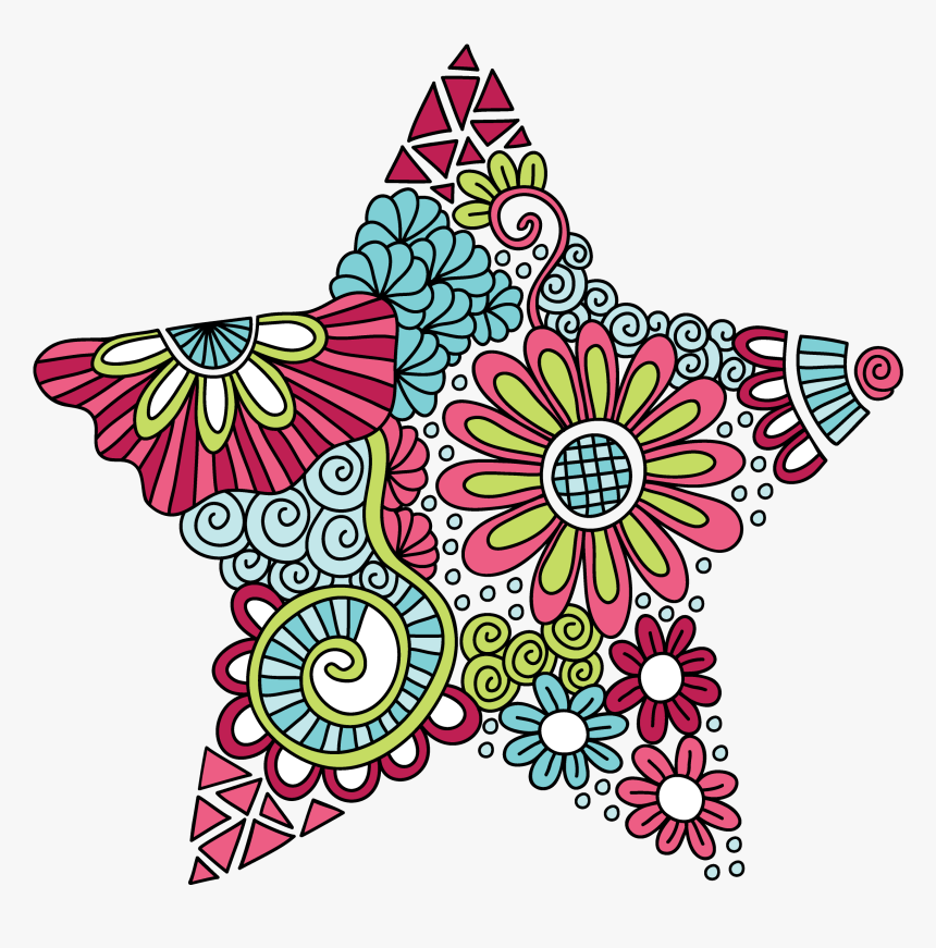 Transparent Star Doodle Png, Png Download