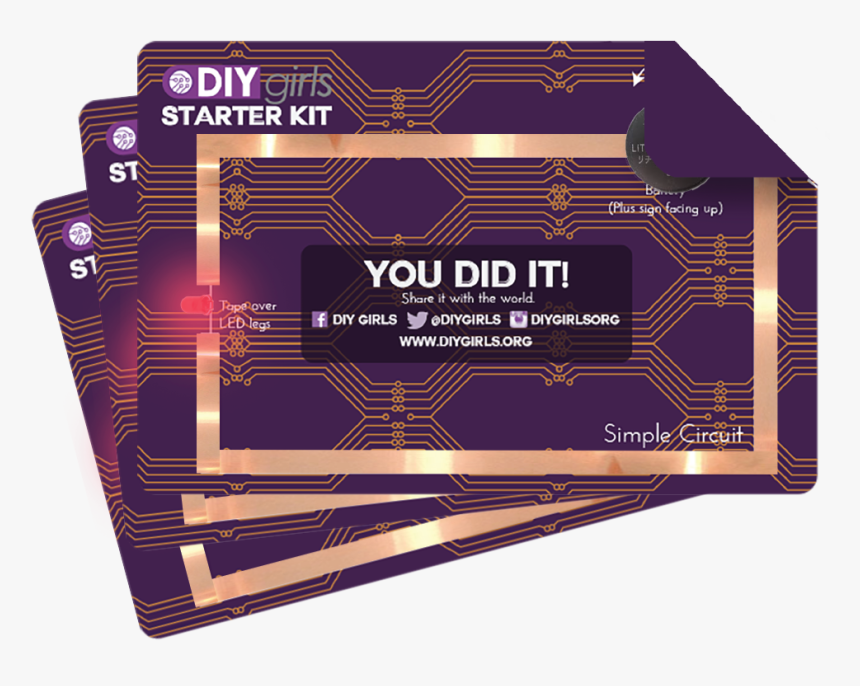 Starterkits - Paper Circuit Diy Kit, HD Png Download