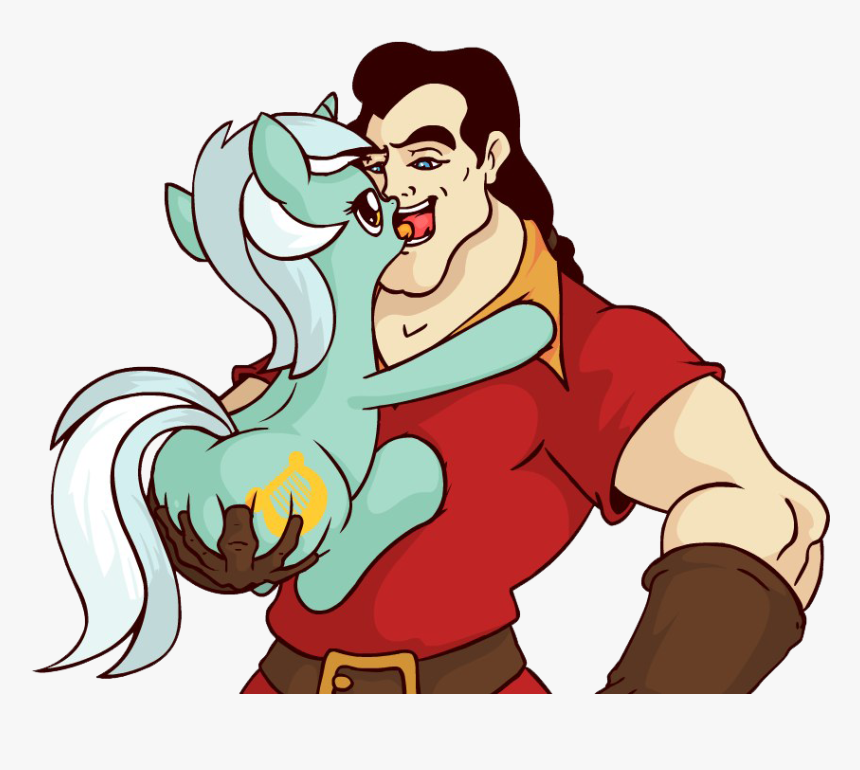 Gaston Png Pic - Belle And Gaston Kiss, Transparent Png