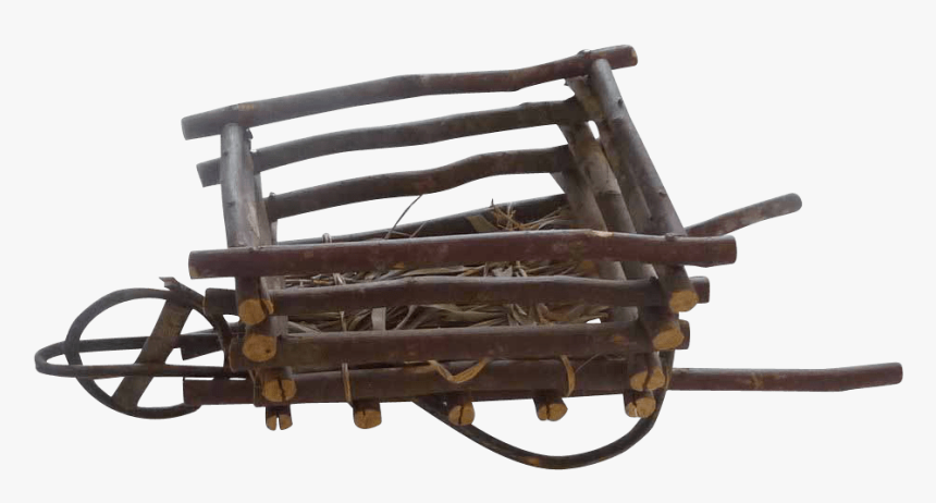 Wooden Wheelbarrow Diy - Wheelbarrow, HD Png Download