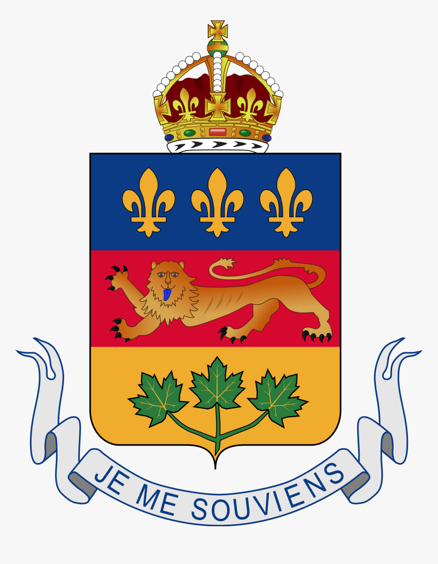 Escudo De Armas Québec - Coat Of Arms For Quebec, HD Png Download