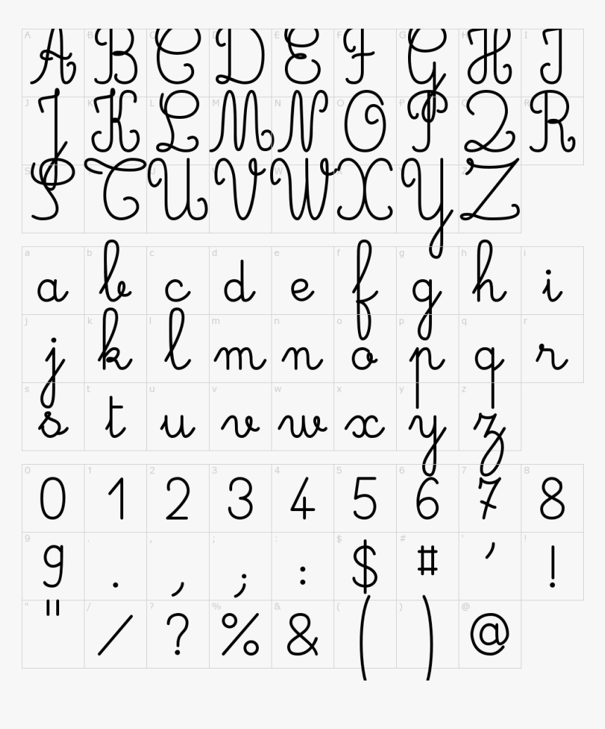 Font Cursive, HD Png Download