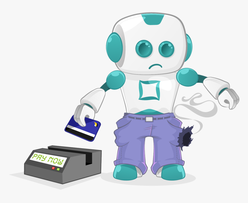 Damage Your Credit Score - Robot, HD Png Download