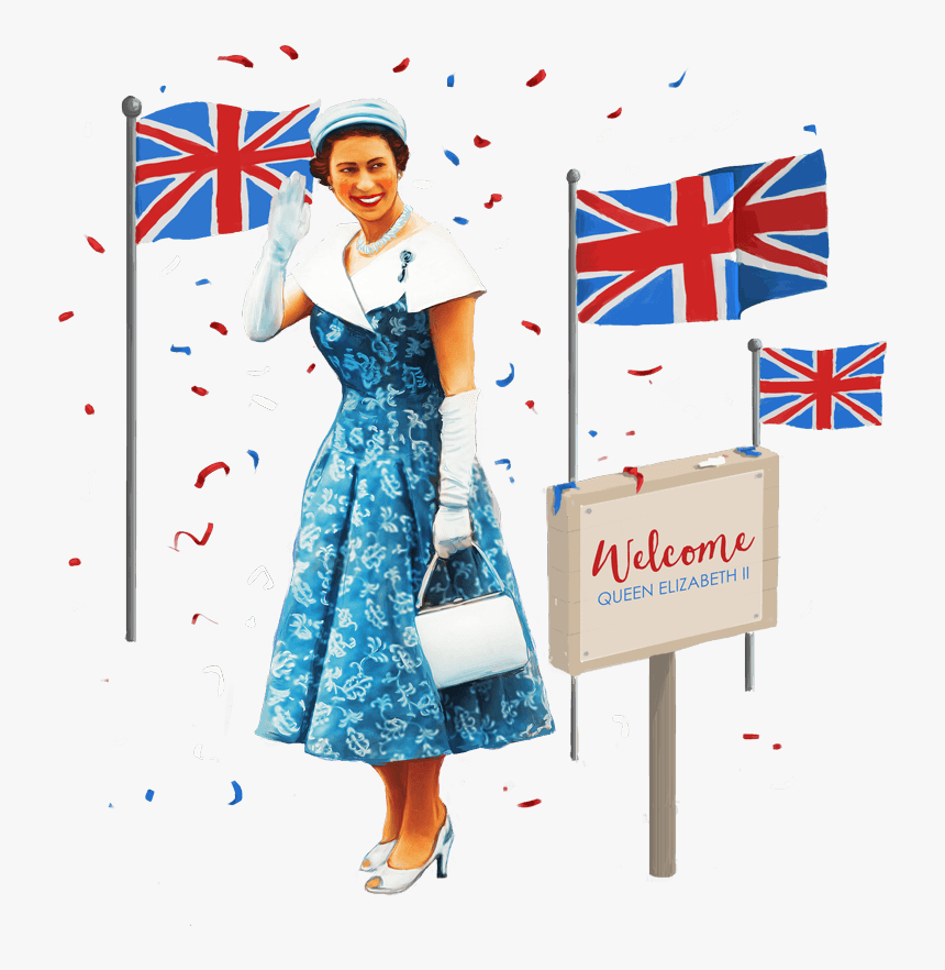 Five Random Facts About The Queen On Her Travels - Australia Day, HD Png Download