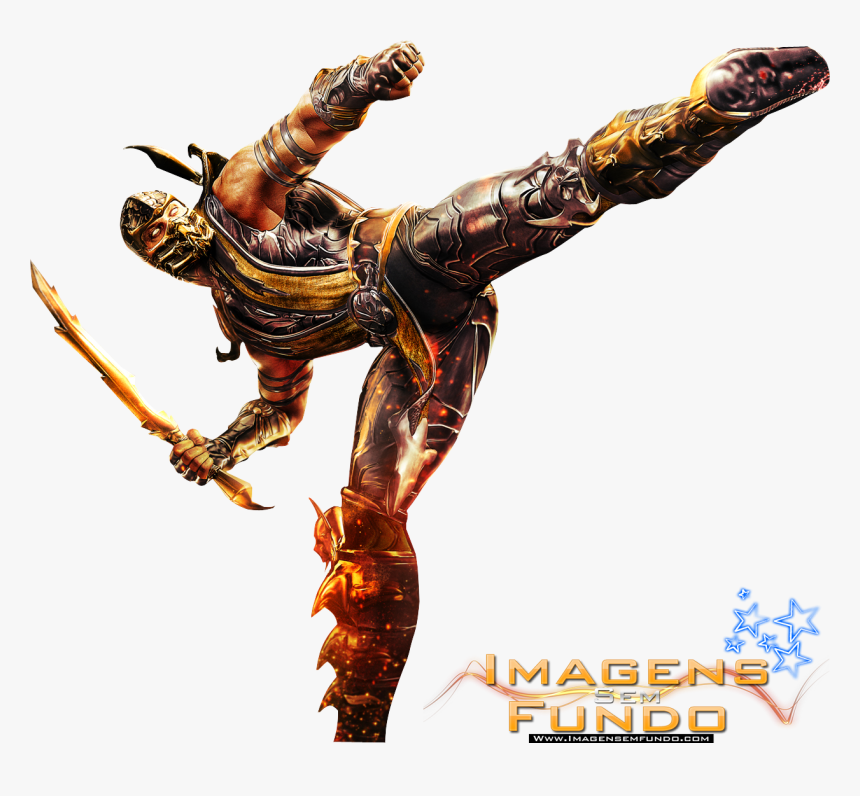 Transparent Mortal Kombat Scorpion Png - Mortal Kombat 3 Scorpion Action Figure, Png Download