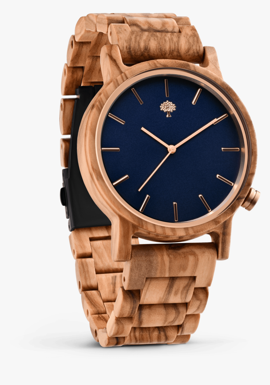 The Gaston Wood Watch Olive Wood Wooden Band - Analog Watch, HD Png Download